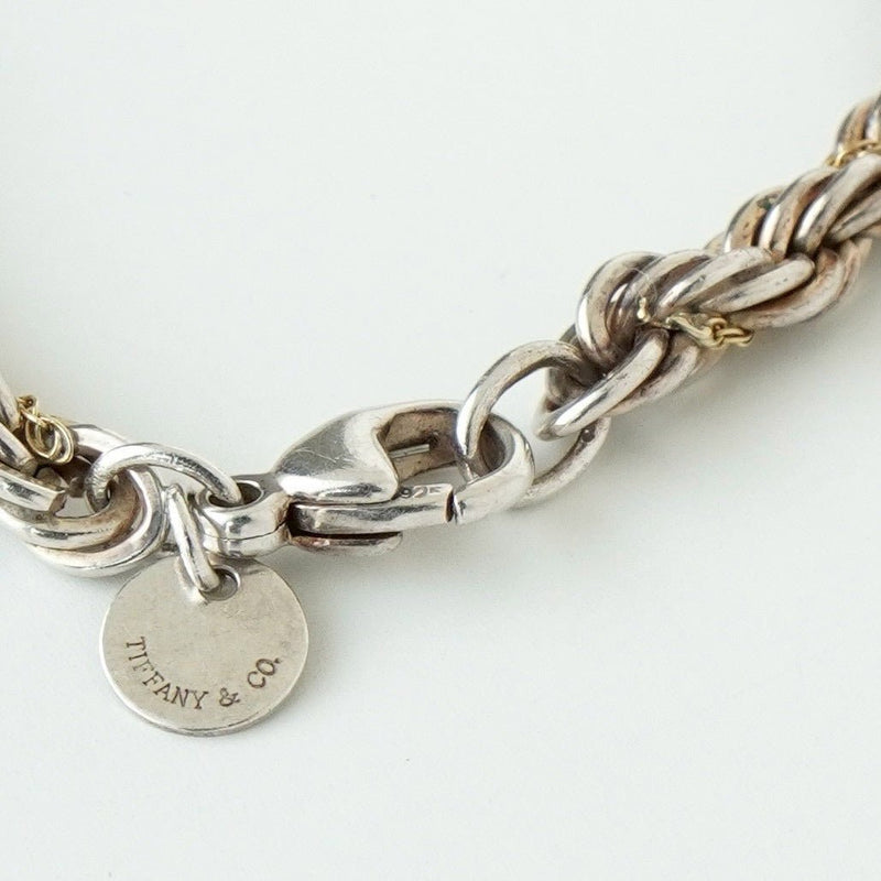 ティファニー ツイストチェーン 750 × 925 ブレスレット 18K 18金 シルバー925 - NEWSED