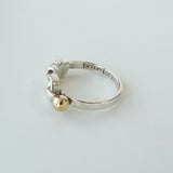 ティファニー ラブノット 750 × SV925 指輪 リング 18K 18金 シルバー925 9号 - NEWSED