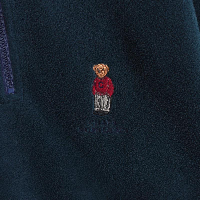 1990's Polo Bear Half-zip Fleece Top