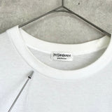 イヴ サンローラン ヴィンテージ YSLロゴ Tシャツ ホワイト