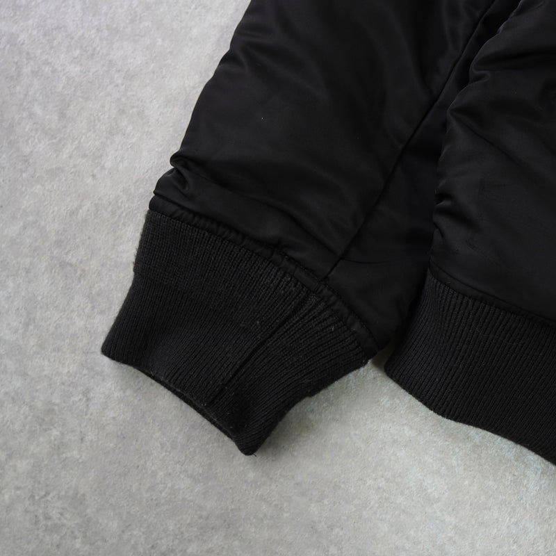 ディーゼル バックロゴ リバーシブル MA-1 メンズ ブラック / オレンジ