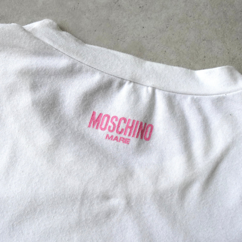 モスキーノ プリント Tシャツ ホワイト レディース
