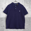 深海军蓝 Ralph Lauren 徽标刺绣短袖 Polo 衫