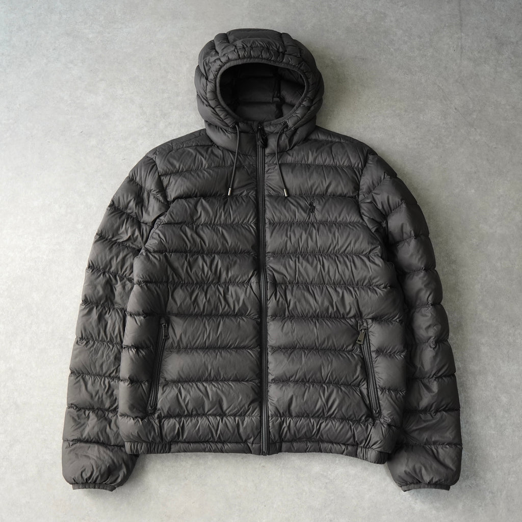 ポロ ラルフローレン ポニーロゴ ダウンジャケット グレー