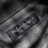 イヴ サンローラン ヴィンテージ YSLロゴ ネルシャツ 長袖シャツ グレー メンズ