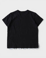 トリコ コム デ ギャルソン 2009年製 フリルドッキング Tシャツ Sサイズ ブラック レディース