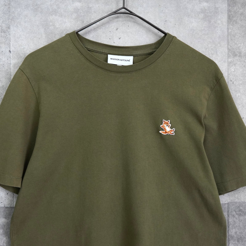 メゾン キツネ チラックスフォックス Tシャツ カーキ
