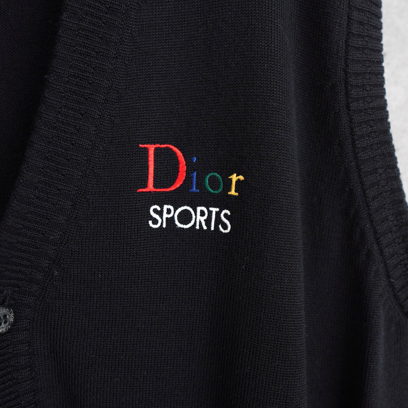 1990's Sports Logo Embroidery Knit Sweater