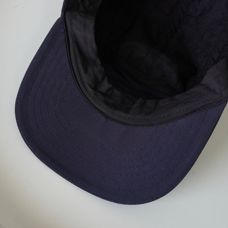 Maison Kitsune logo embroidered cap in navy