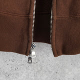 アベイシングエイプ (B)APE SOUNDS LOGO ZIP HOODIE プリント パーカー ブラウン