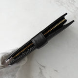 シャネル 7桁8番台 ココマーク キャビアスキン スナップボタン 二つ折り財布 ブラック ギャランティーカード付き - NEWSED