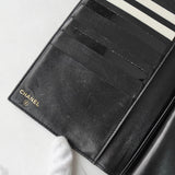 シャネル 7桁8番台 ココマーク キャビアスキン スナップボタン 二つ折り財布 ブラック ギャランティーカード付き - NEWSED