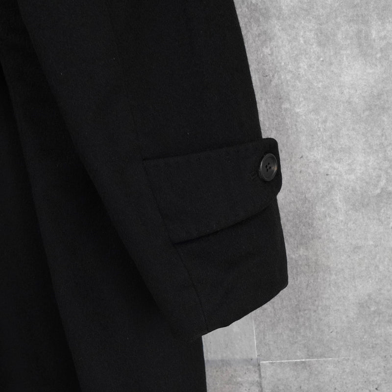 ジバンシィ 4Gロゴ カシミヤ ステンカラーコート ブラック