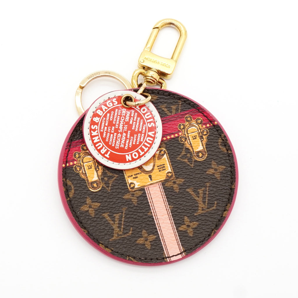 ルイ ヴィトン モノグラム ポルトクレ イリュストレ トランク キーチャーム ブラウン M62572