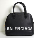 バレンシアガ ヴィル レザー 2way ハンドバッグ ショルダーバッグ ブラック
