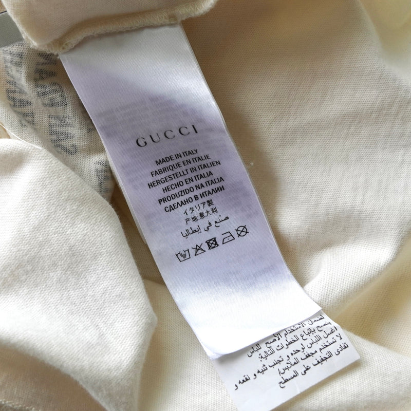 Gucci 象牙色经典徽标 T 恤