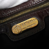 フェンディ マンマバケット スエード / レザー ワンショルダーバッグ ブラウン