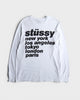 ステューシー 長袖Tシャツ ロンT ホワイト L メンズ
