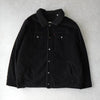 リーバイス SHERPA LINED TRUCKER JACKET コーデュロイ襟 ボアジャケット ブラック メンズ