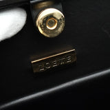 ロエベ ロゴ 自立型 レザー ハンドバッグ ブラック