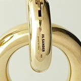 ジルサンダー ダブルフープ GP ゴールド ピアス 箱付き