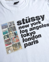 Italic Collage Longsleeve Tee ステューシー 長袖Tシャツ ロンT ホワイト L メンズ