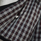 バーバリー ホースロゴ ノバチェック裏地 ダッフルコート  ブラック メンズ