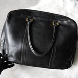 ロエベ アナグラム レザー ビジネスバッグ ハンドバッグ ブラック メンズ