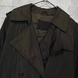 プラダ ナイロン トレンチコート ブラウン