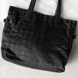 シャネル ニュートラベルライン GM トートバッグ ブラック 7桁6番台