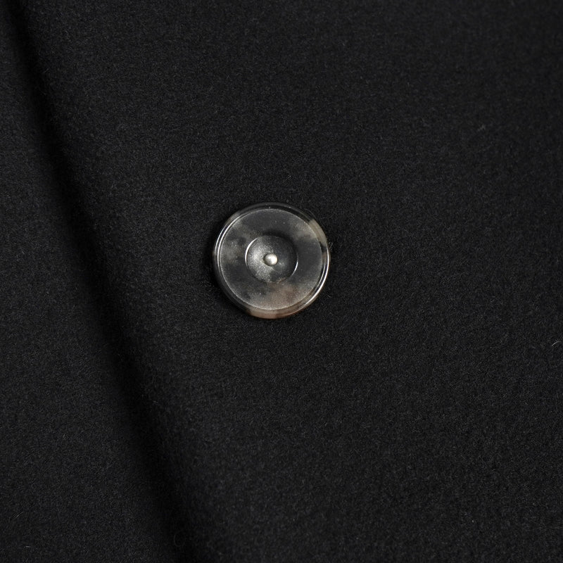 アクネ ストゥディオズ メルトンウール チェスターコート ブラック