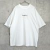 エムエムシックス メゾン マルジェラ ロゴプリント オーバーサイズ Tシャツ ホワイト