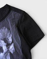 トリコ コム デ ギャルソン 2000年製 メッシュ装飾 ドッキング Tシャツ ブラック レディース