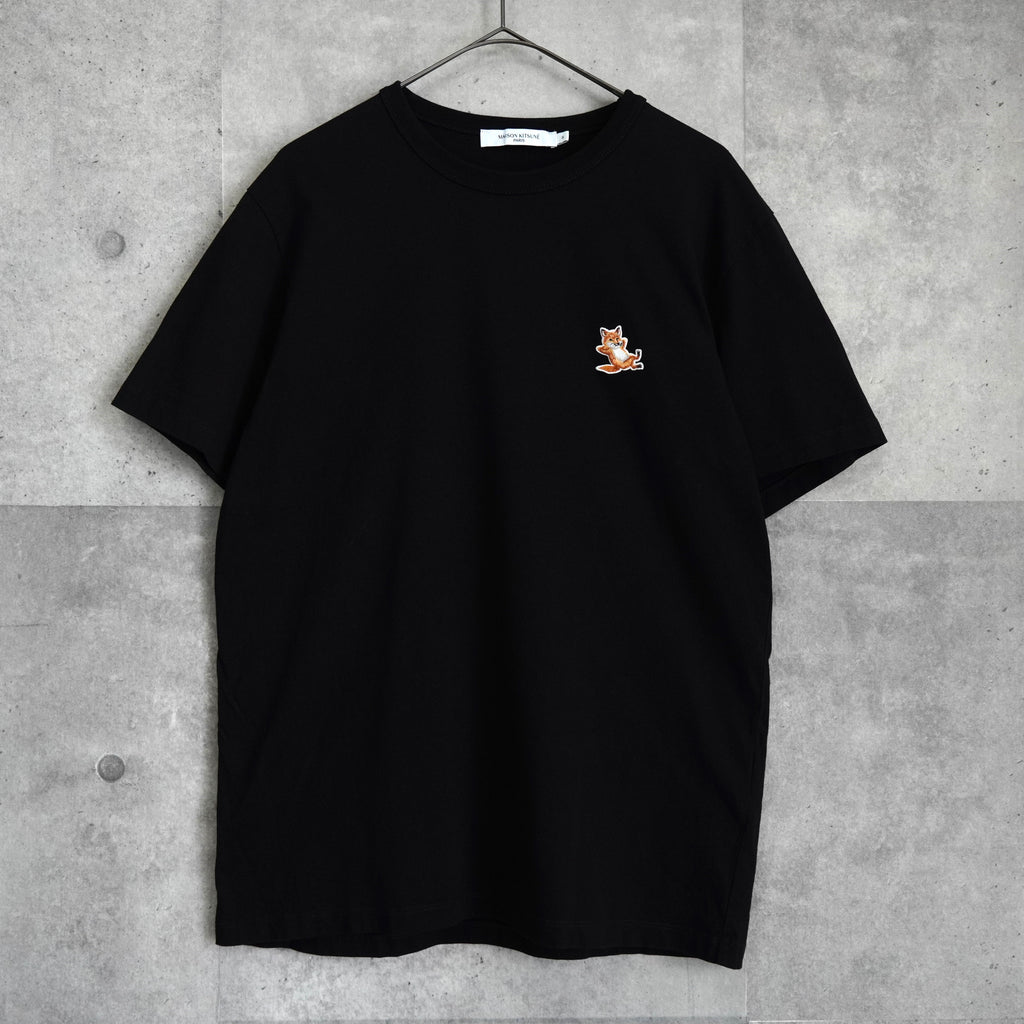 メゾン キツネ チラックスフォックス Tシャツ ブラック