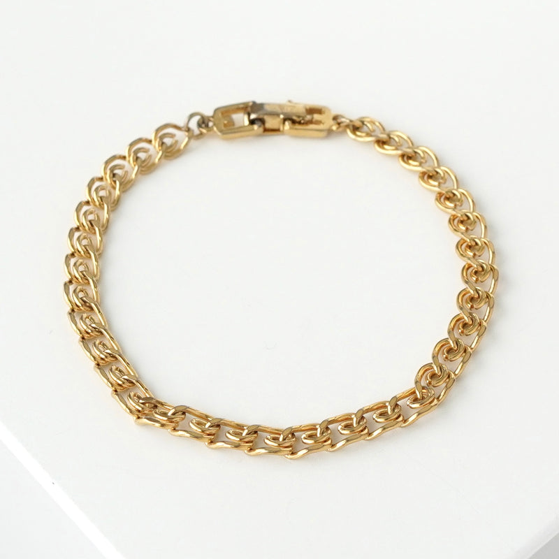 クリスチャン ディオール ヴィンテージ GPゴールド チェーン ブレスレット