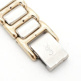 イヴ サンローラン 2200-229789Y 430099 SS/QZ 黒文字盤 腕時計 レディース 電池交換済 箱付き