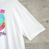 アクネ ストゥディオズ プリント オーバーサイズ Tシャツ ホワイト