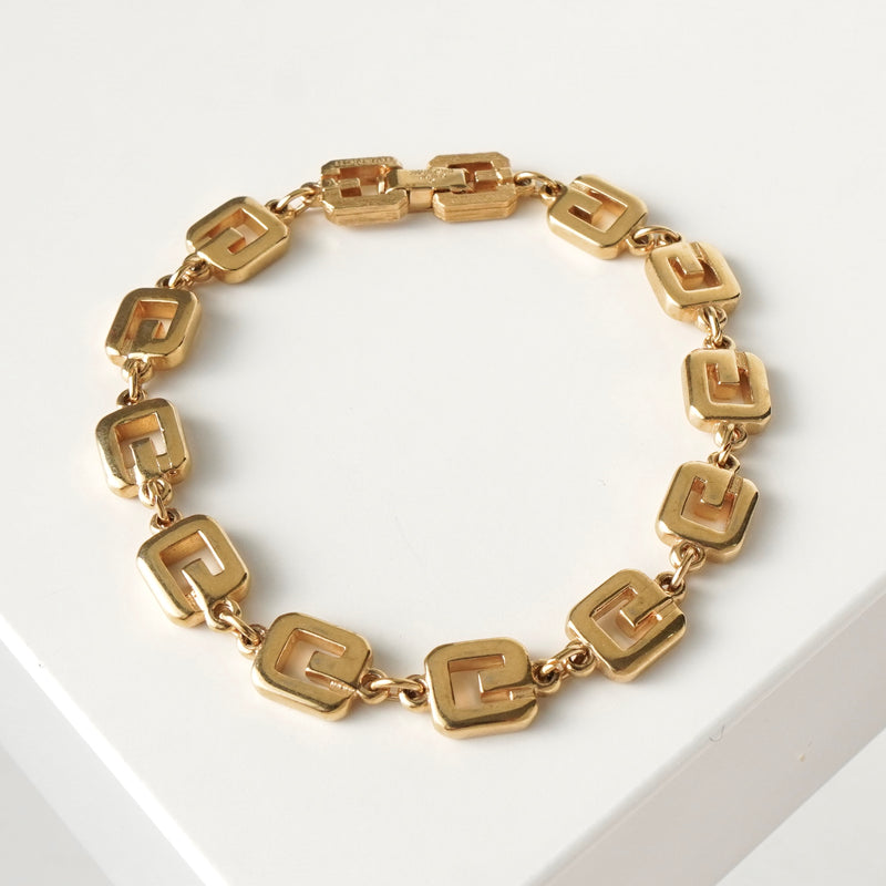 ジバンシィ ヴィンテージ Gロゴ ブレスレット GP ゴールド