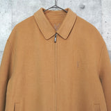 イヴ サンローラン ヴィンテージ YSLロゴ ウールジャケット ブルゾン キャメル