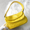 Bottega Veneta 黄色 Intrecciato 皮革单肩包