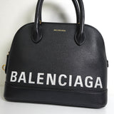 バレンシアガ ヴィル レザー 2way ハンドバッグ ショルダーバッグ ブラック