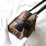 Fendi Zucchino 帆布迷你单肩包 手提包 米色