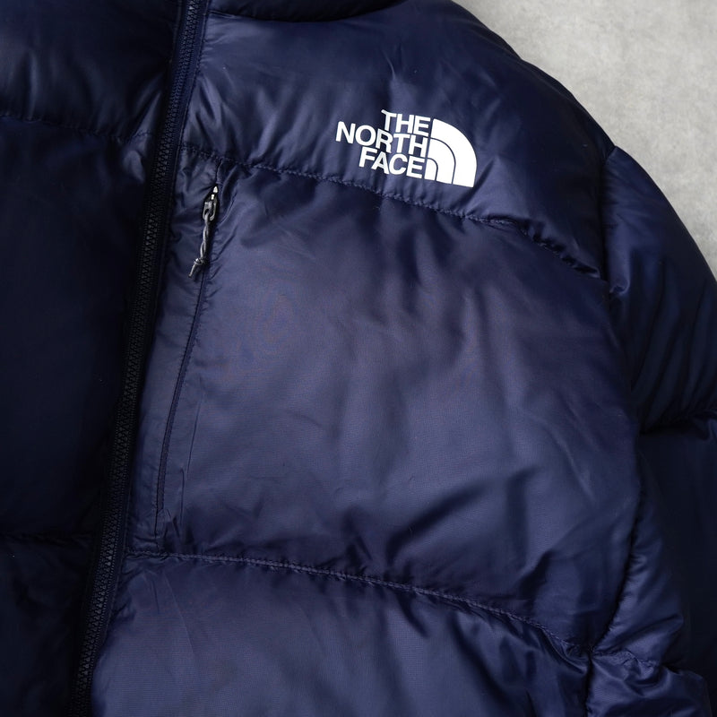 ザ ノースフェイス ヌプシ ロゴ ダウンジャケット ネイビー