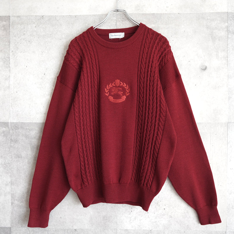 80's〜90's｜Logo Embroidered Sweater