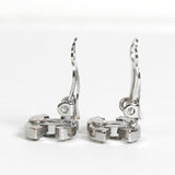 シャネル ココマーク ラインストーン イヤリング シルバー