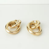 ジルサンダー ダブルフープ GP ゴールド ピアス 箱付き