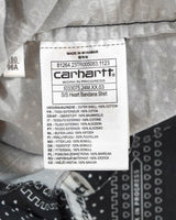 カーハート WIP S/S HEART BANDANA SHIRT 半袖シャツ ブラック L メンズ