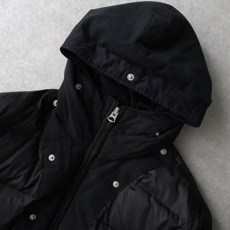 アクネ ストゥディオズ フーデッド ダウンコート ダウンジャケット ブラック