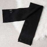 サンローラン ハート ウール マフラー ブラック