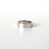 3D Numbering Silver Ring